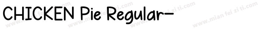 CHICKEN Pie Regular字体转换